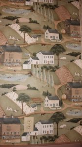 The barn yard scene.