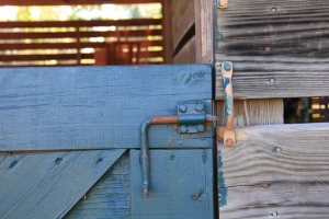 Up close and personal on the old doors.